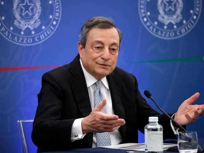 Mario Draghi, primer ministro italiano, saldará crisis de Gobierno en el Parlamento