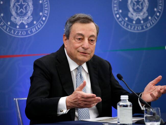 Mario Draghi, primer ministro italiano, saldará crisis de Gobierno en el Parlamento
