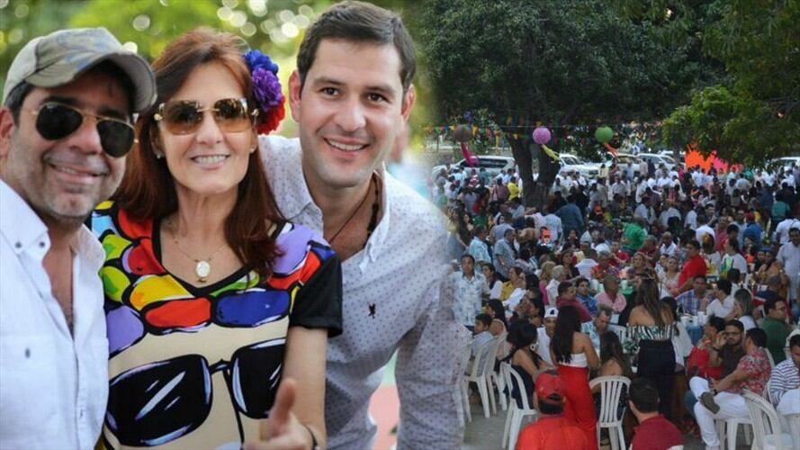 Los “Mellos”, como son conocidos Luis Miguel Cotes y su hermano Álvaro, celebraron en compañía de todos sus líderes en el departamento. Foto: Cortesía http://seguimiento.co