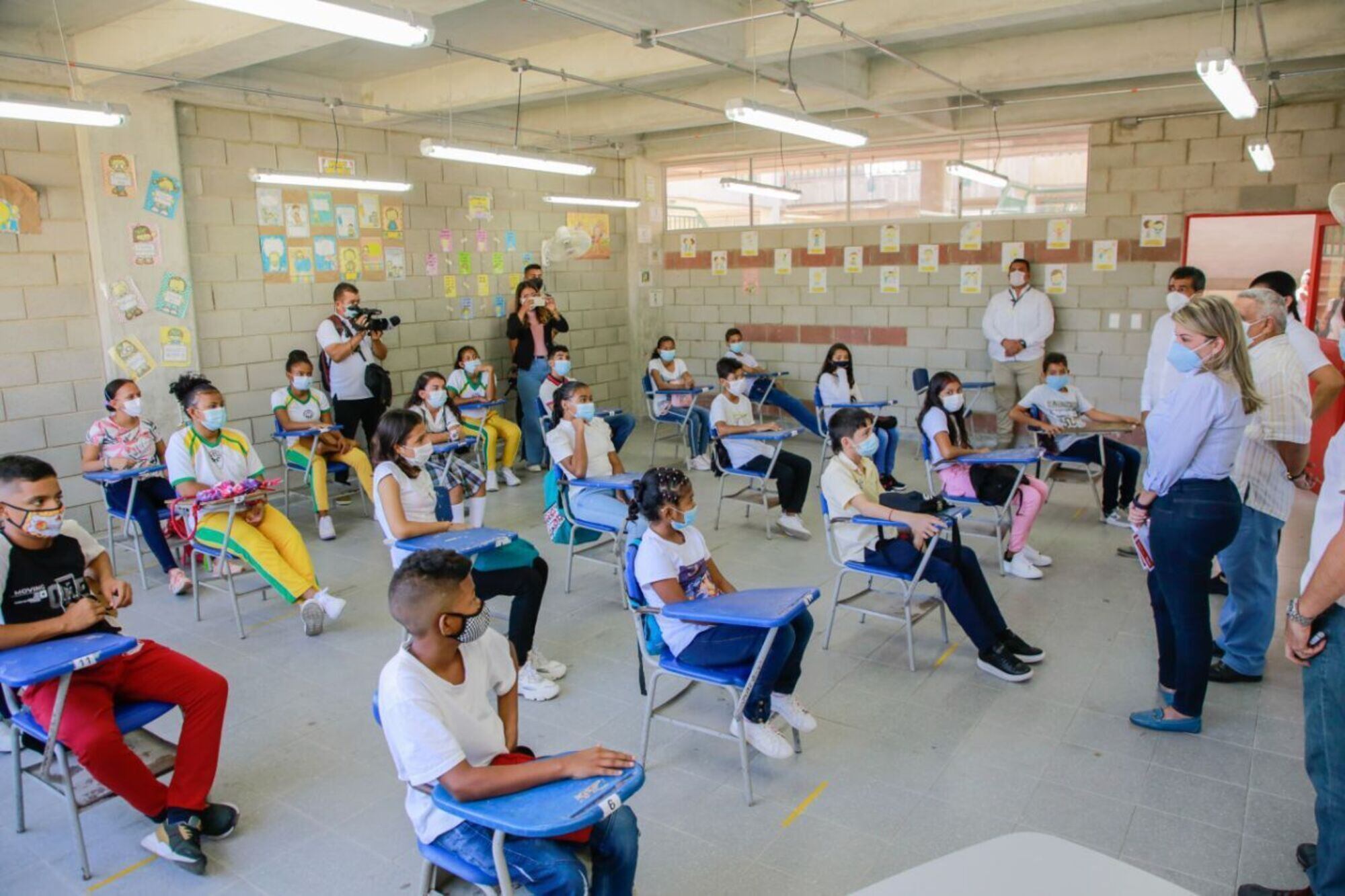 Los colegios recibieron nuevamente a los estudiantes/ Alcaldía de Santa Marta 