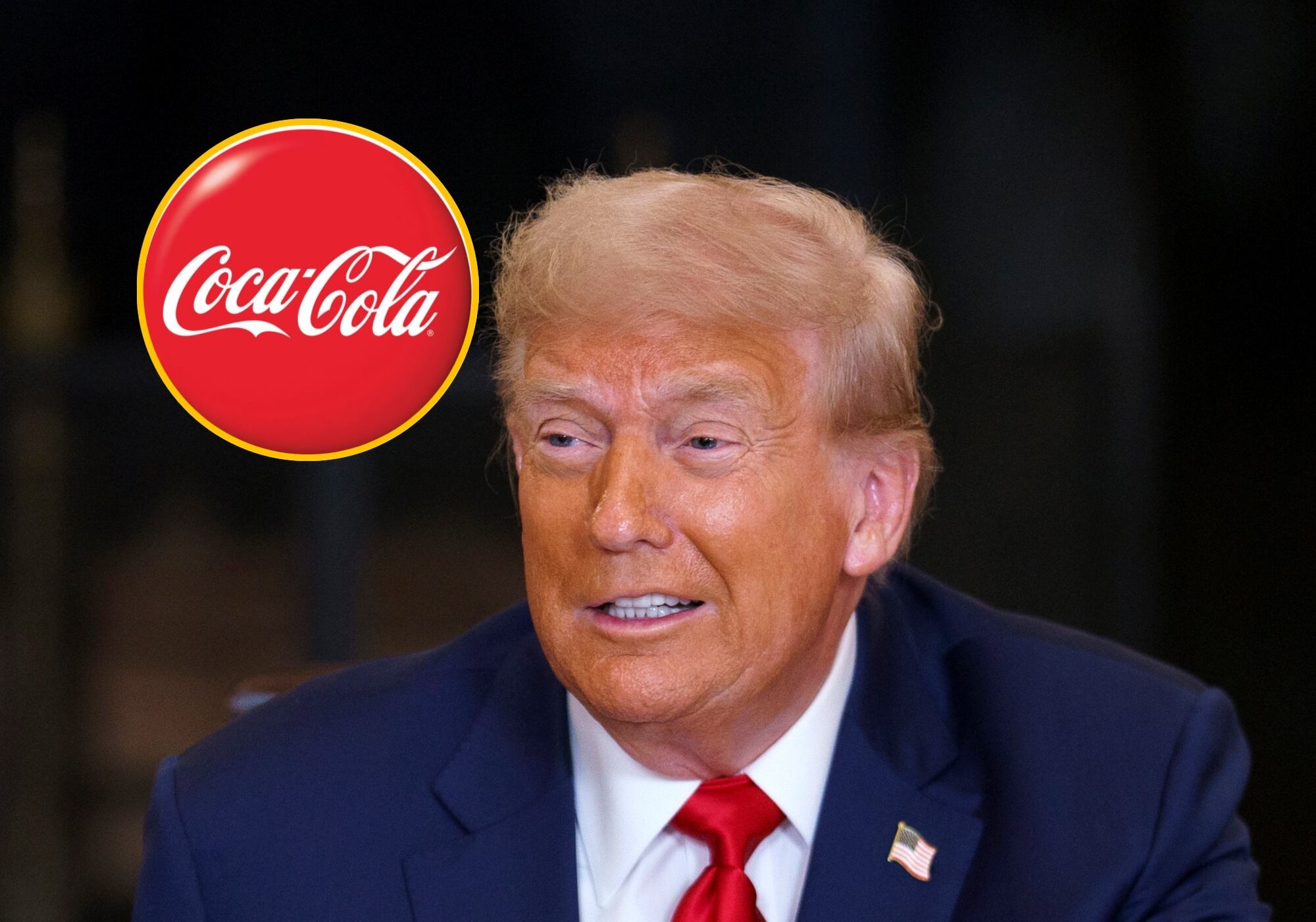 Trump anunció que Coca-Cola acepta usar azúcar de caña real en EE.UU. Foto: EFE.