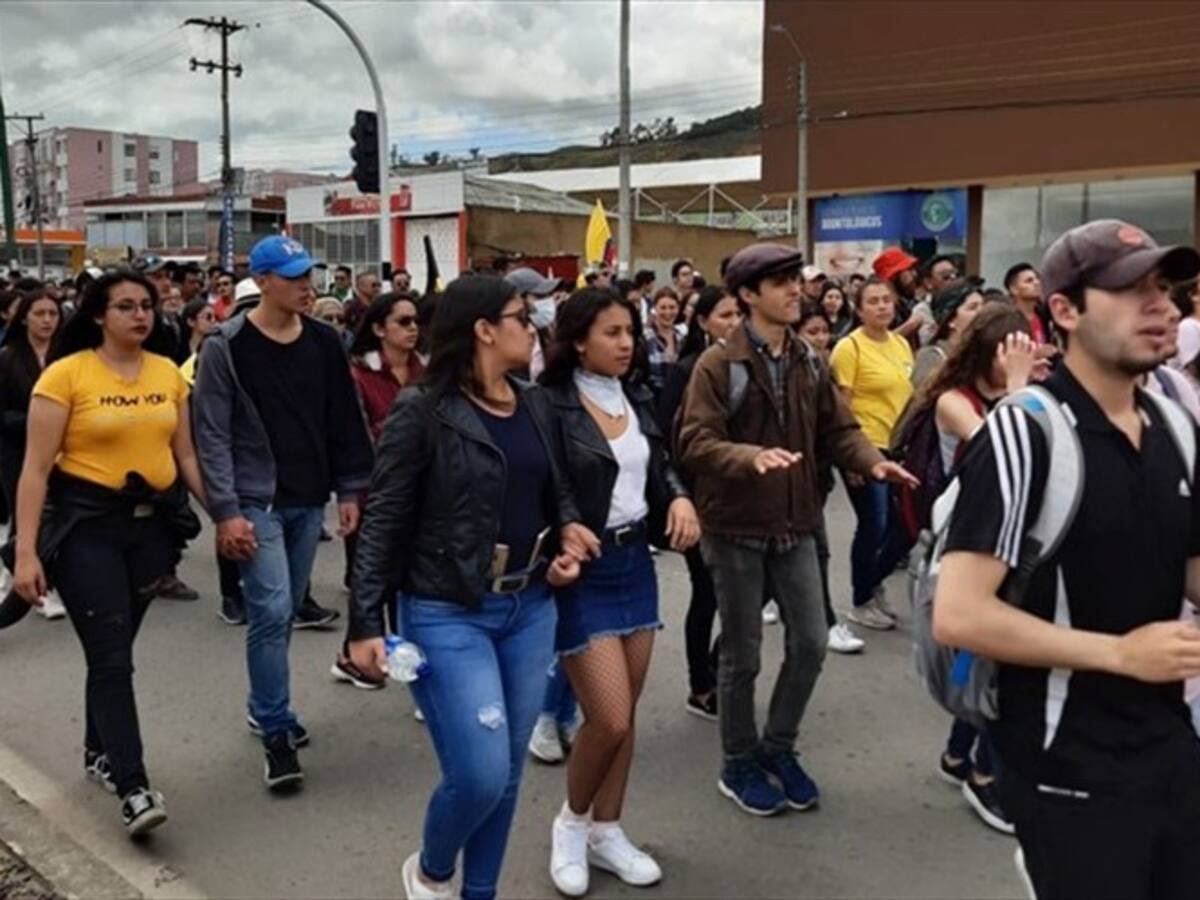 Un capturado y un policía herido dejaron protestas en Tunja