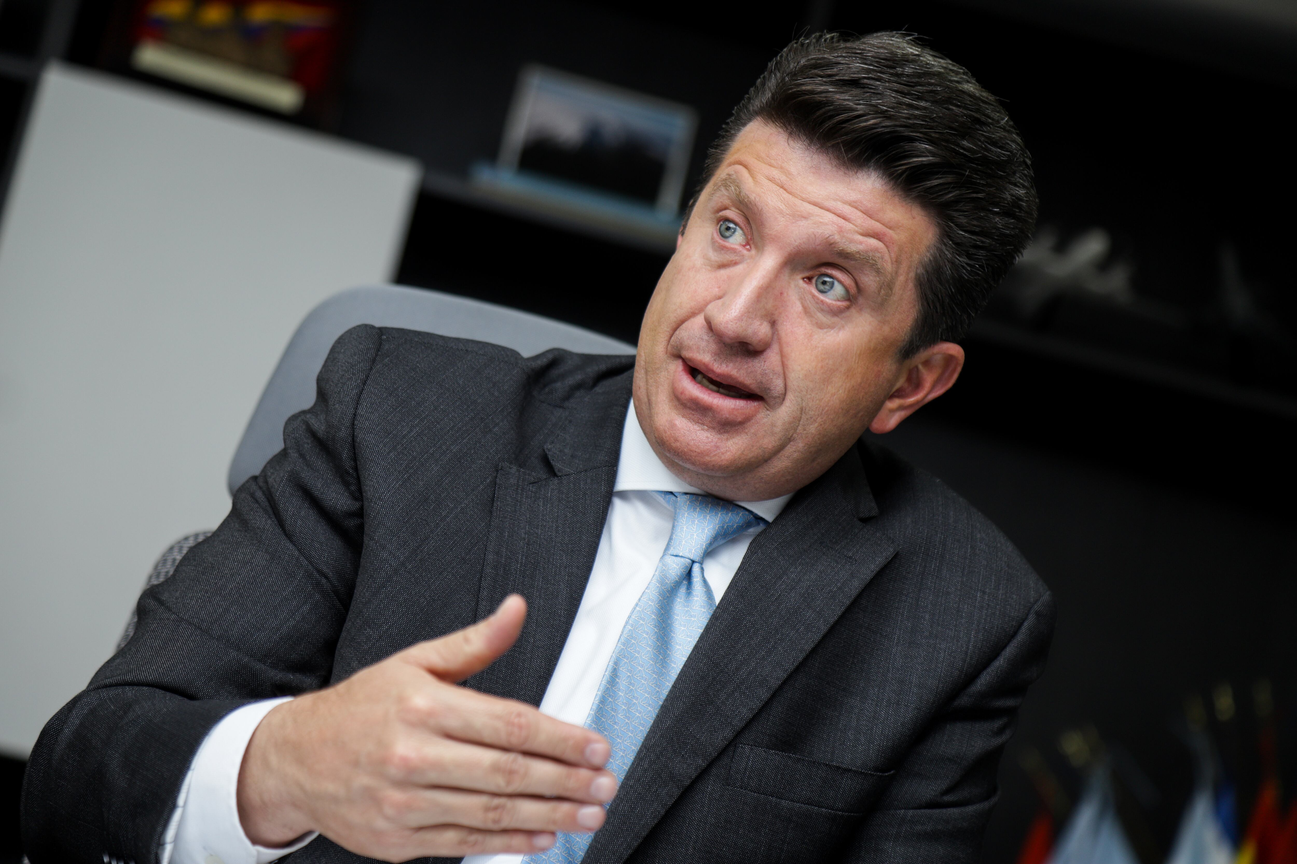 BOGOTÁ. Junio 16 de 2022. Entrevista al Ministro de Defensa Diego Molano previo a las elecciones del 19 de Mayo. (Colprensa - Mariano Vimos)