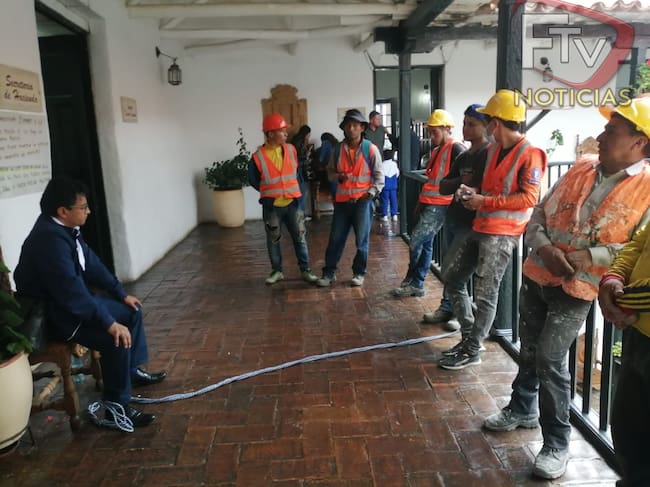 El contratista dice que debe a proveedores y trabajadores. Foto: Suministrada.