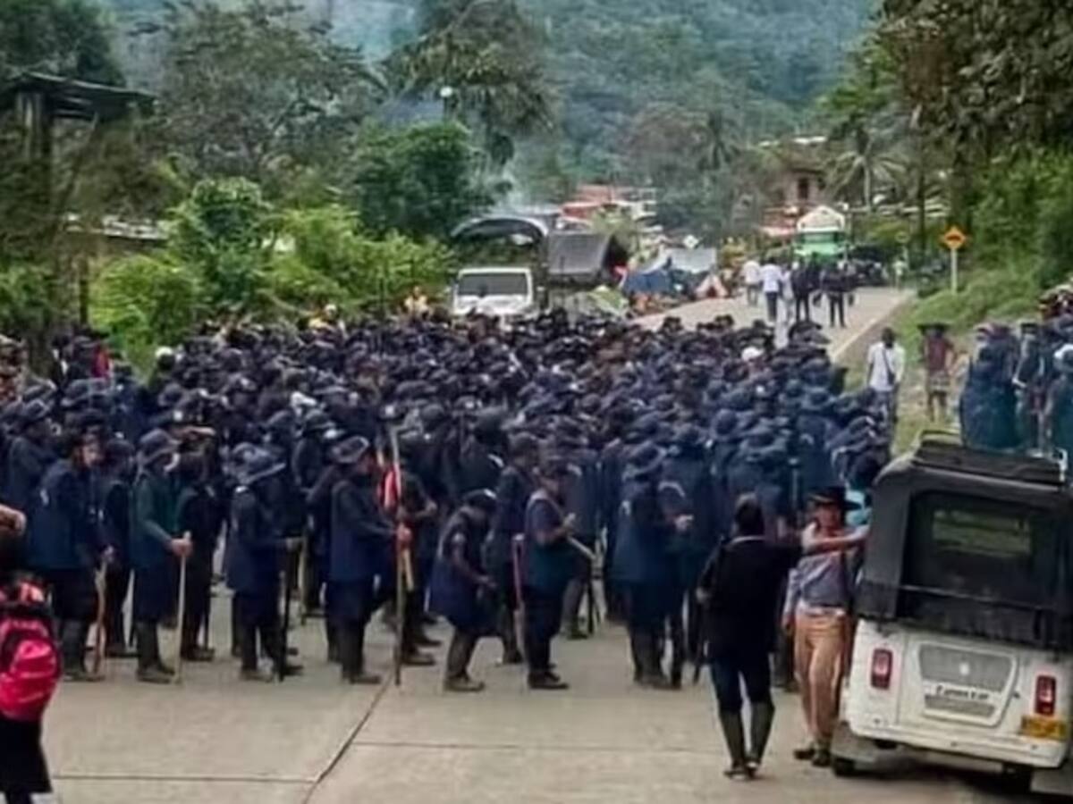 Indígenas bloquearon nuevamente la vía entre Risaralda y Chocó