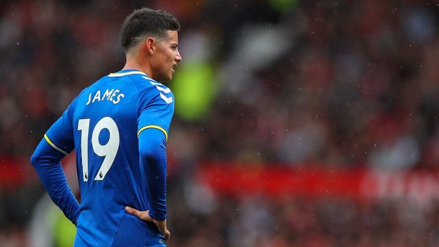 James Rodríguez, jugador del Everton y de la Selección Colombia. Foto: Jay Barratt - AMA/Getty Images