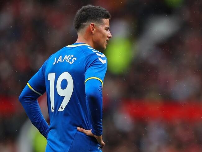 James Rodríguez, jugador del Everton y de la Selección Colombia. Foto: Jay Barratt - AMA/Getty Images