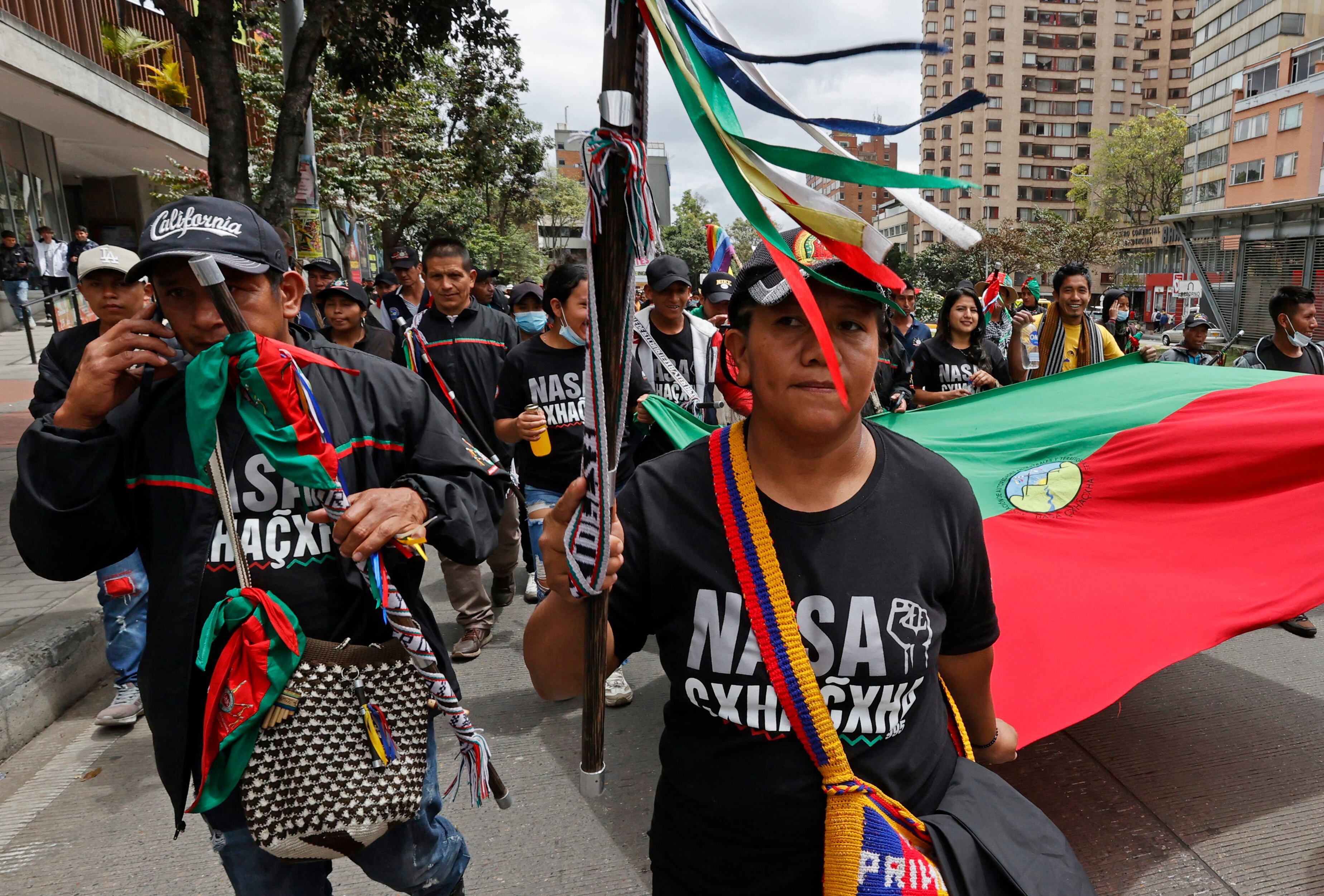 Minga Indígena. Foto: EFE/Mauricio Dueñas Castañeda