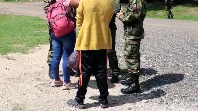 Ejército Nacional logró evitar el reclutamiento forzado de un menor en el Catatumbo. Foto: Cortesía