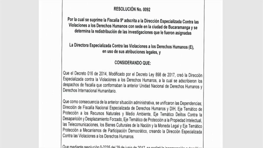 Fiscal novena fue suprimida de su cargo. . Foto: suministrada.