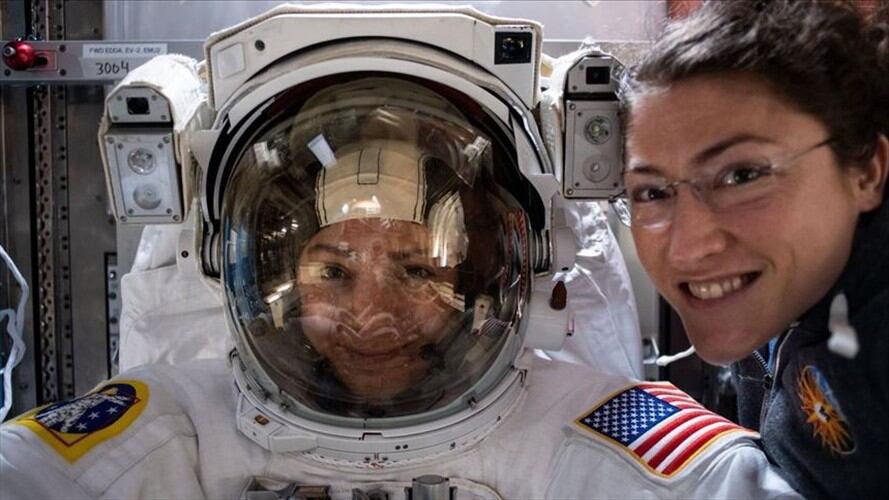 Protagonistas de la primera caminata espacial exclusivamente femenina. Foto: @Nasa/ Twitter