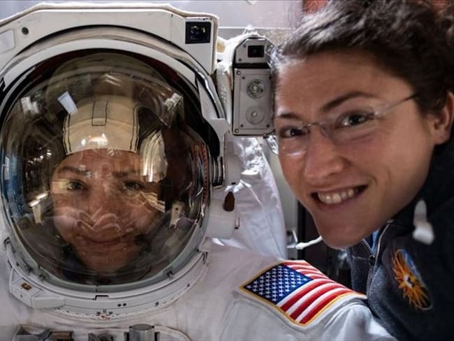 Protagonistas de la primera caminata espacial exclusivamente femenina. Foto: @Nasa/ Twitter
