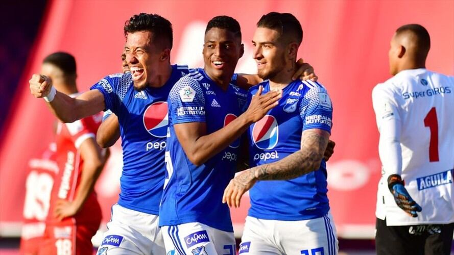 Millonarios y América se enfrentaron en un duelo a muerte por los cuartos de final, que dejó como ganador al cuadro Embajador.. Foto: Colprensa