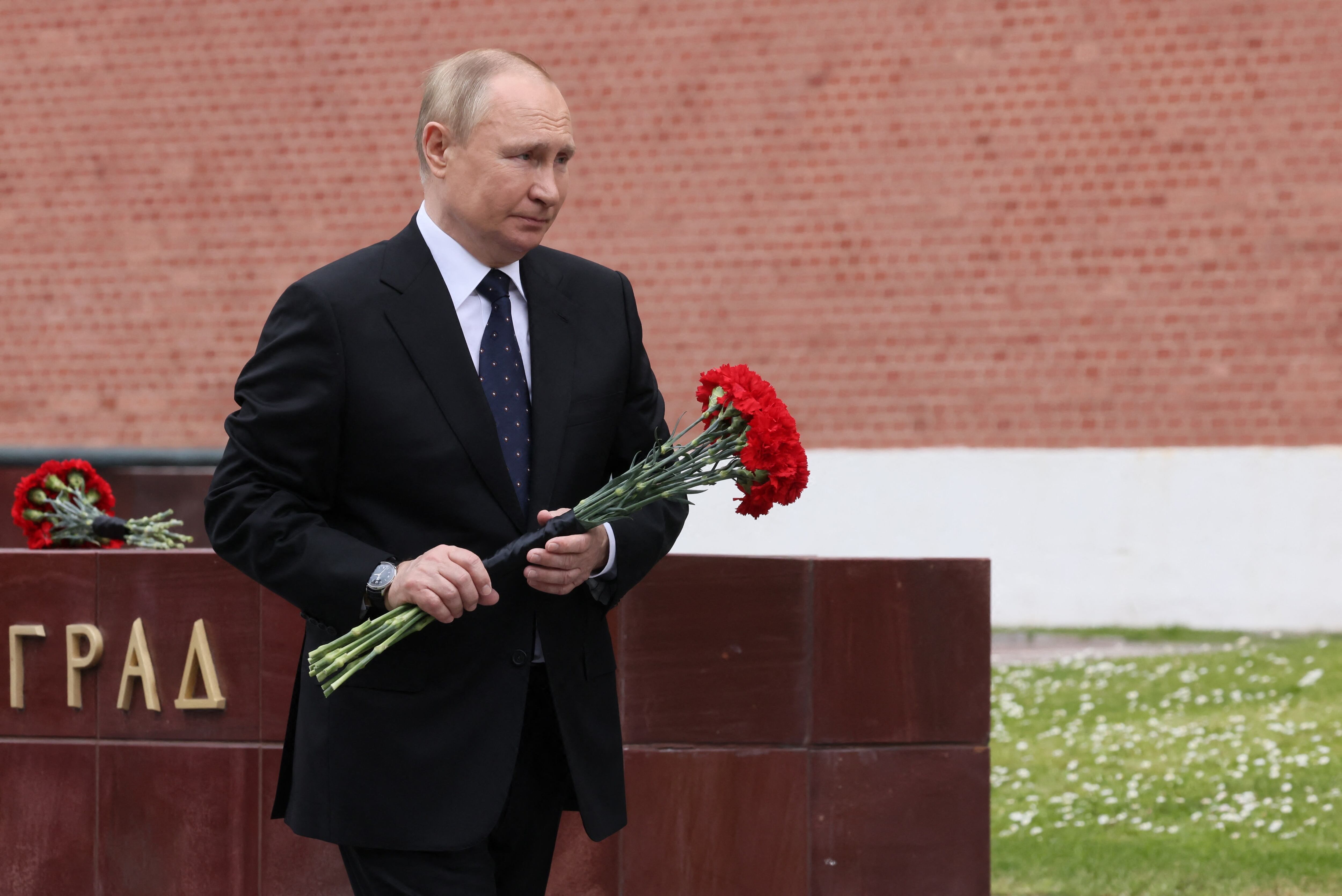 Homenaje de Vladimir Putin a fallecidos en Segunda Guerra Mundial. Photo by Mikhail METZEL / SPUTNIK / AFP)