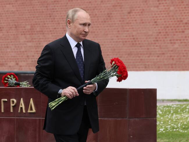 Homenaje de Vladimir Putin a fallecidos en Segunda Guerra Mundial. Photo by Mikhail METZEL / SPUTNIK / AFP)
