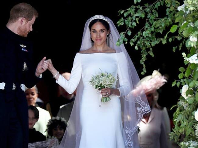 Meghan Markle reveló el secreto que escondía su vestido de novia. Foto: Getty Images