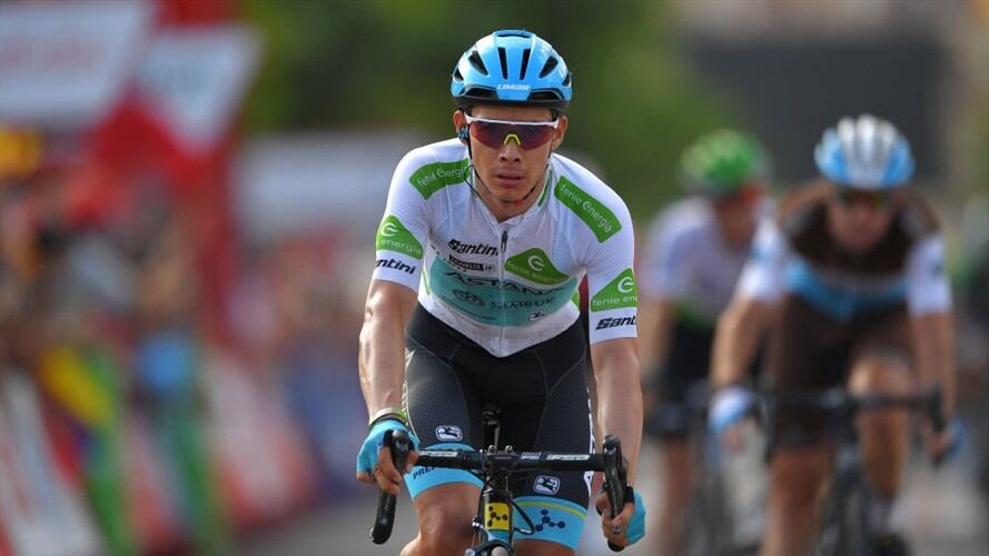 Miguel Ángel 'Supermán' López  gana la etapa 5 de la Vuelta España . Foto: Getty Images