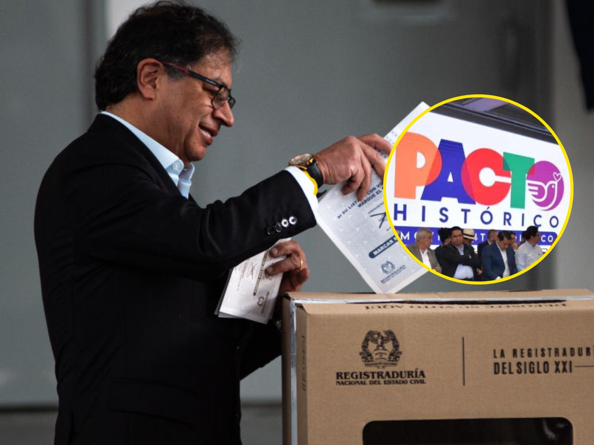 Gustavo Petro y Pacto Histórico. Fotos: Getty Images y suministrada.