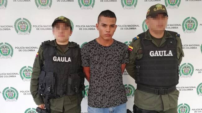 Fue capturado un sujeto que extorsionaba a su cuñado en Popayán. Foto: Policía Nacional