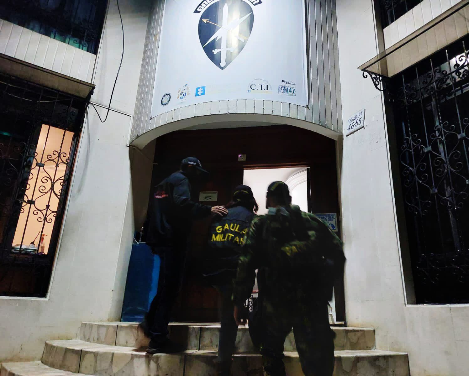La joven estaba en manos de un grupo de delincuencia común. Foto: Ejército. 