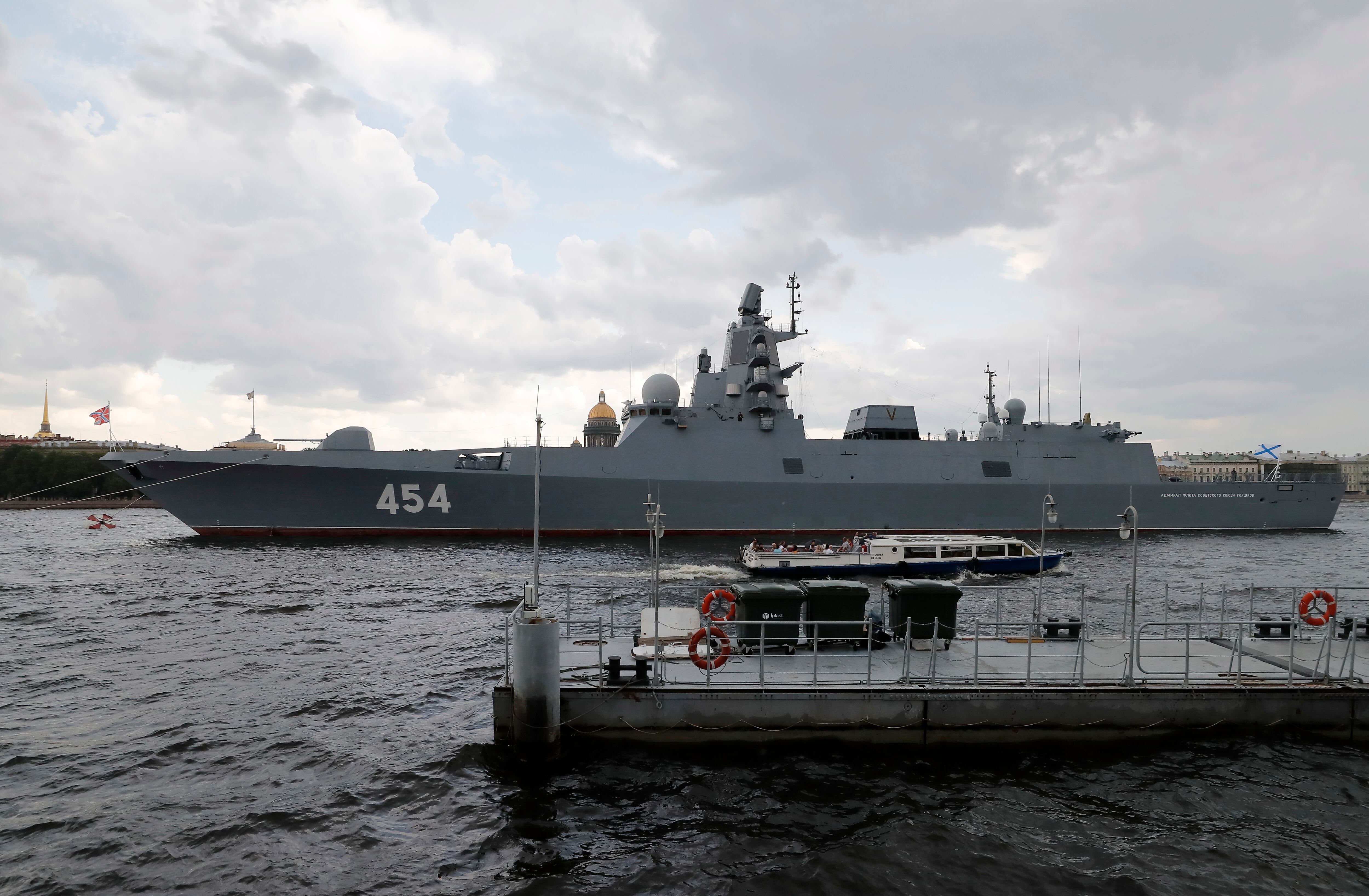 Fragata rusa. Foto: EFE/ Anatoly Maltsev