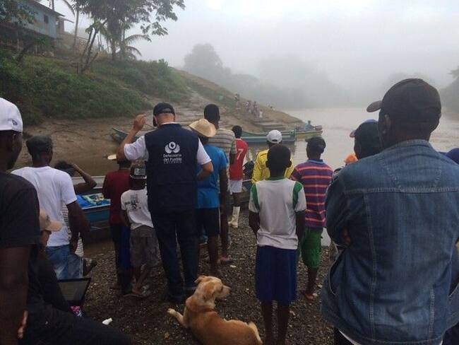 Se trata de más de 220 personas que se encuentran en la cabecera municipal de Guapi, Cauca. Crédito: Comprensa.