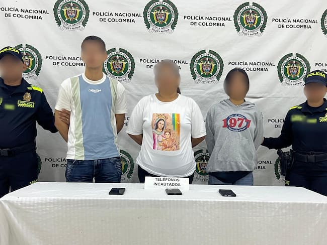 A la cárcel tres miembros de una misma familia por el homicidio de un dragoneante en Montería. Foto: prensa Policía.