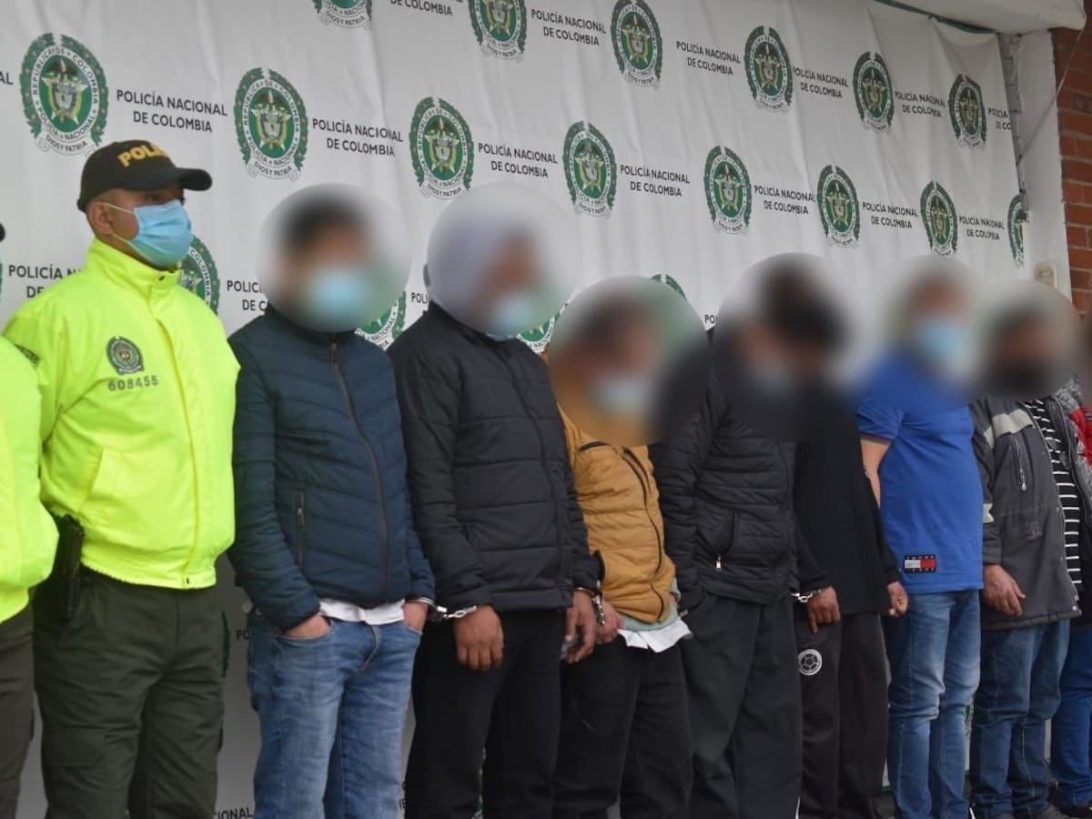 Capturadas 15 personas de la estructura delincuencial ‘Las Vegas’ en Bogotá
