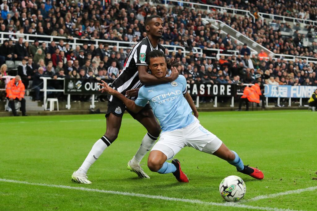 Newcastle United vs Manchester City por Carabao Cup. 27 de septiembre de 2023. Foto: James Gill - Danehouse/Getty Images.