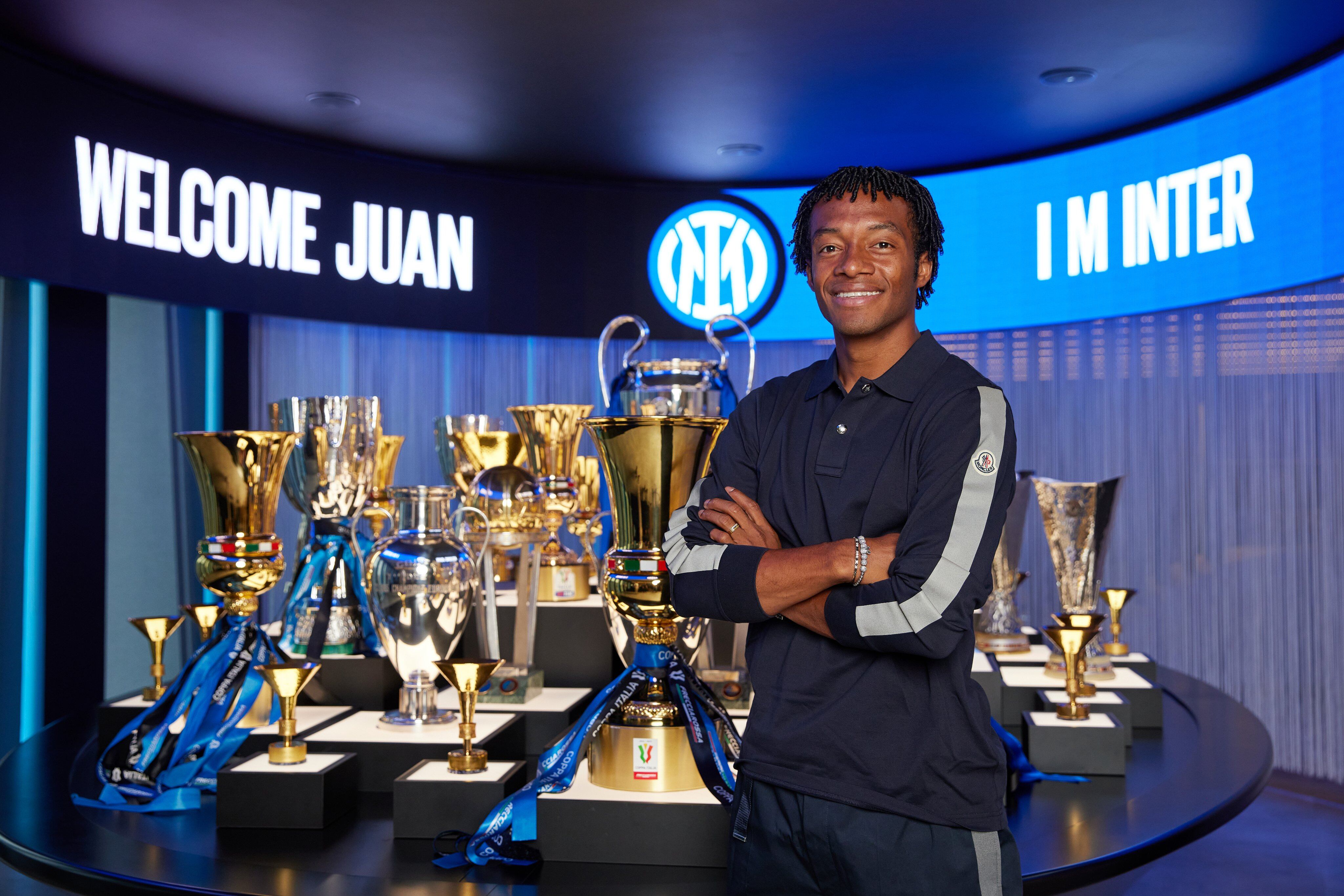 Juan Guillermo Cuadrado, nuevo jugador del Inter de Milán. Foto: Twitter Inter de Milán.