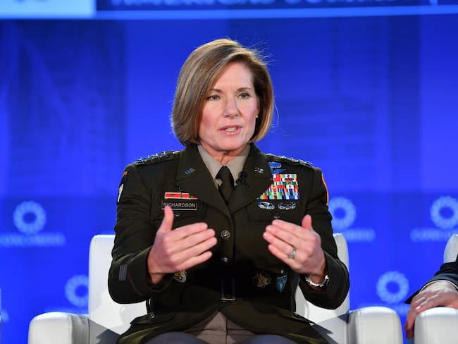 Laura J. Richardson, la jefa del Comando Sur de Estados Unidos. (Photo by Jason Koerner/Getty Images for Concordia Summit)