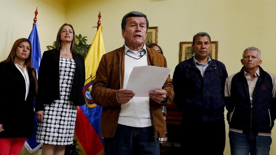 Equipo de diálogo del ELN. Foto: Agencia EFE