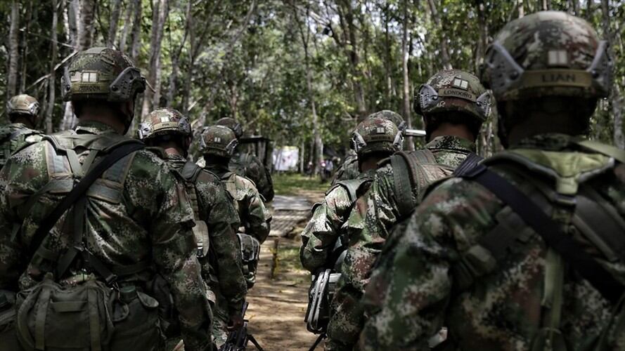 Bombardeo en Guaviare. Foto: Twitter: Ejército Nacional