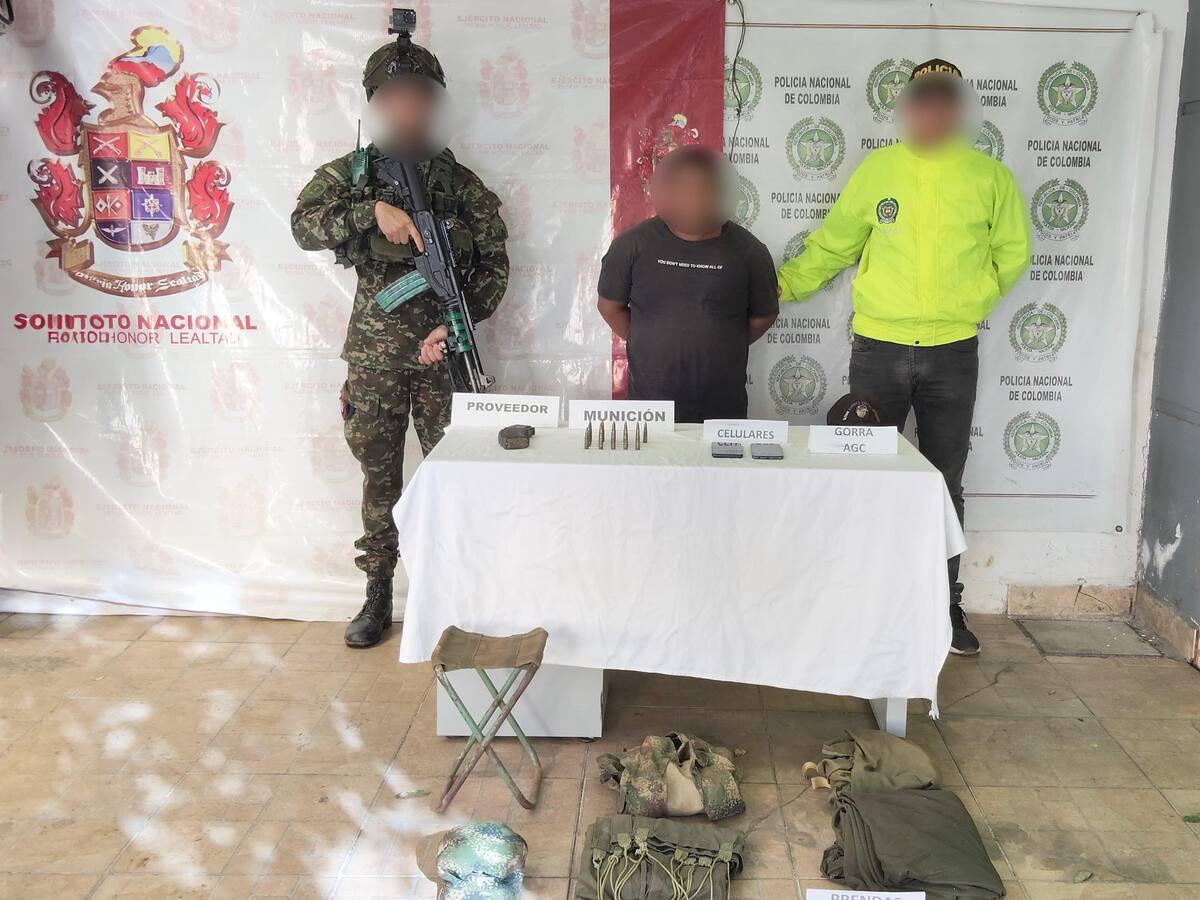 Capturan a presunto jefe de sicarios del Clan del Golfo en el sur de Córdoba