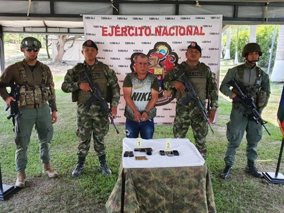 Capturado alias Canoso, uno de los más buscados en Cauca