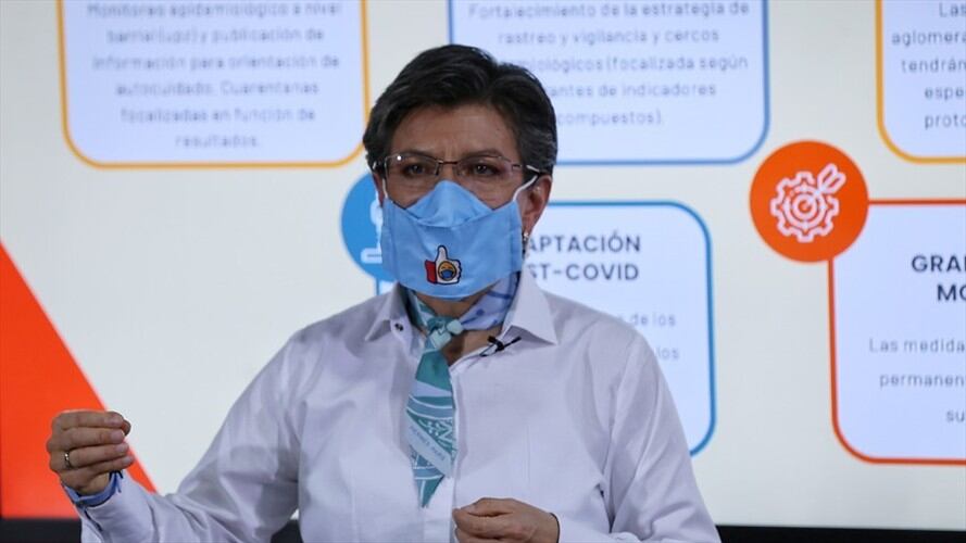 Alcaldesa Claudia López. Foto: Colprensa - Camila Díaz