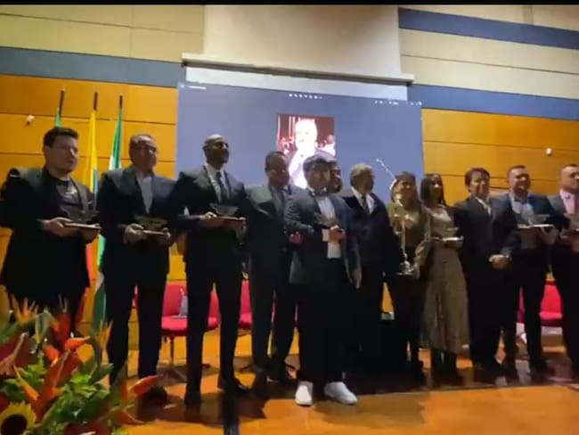 Cristian Eduardo Stapper, vicepresidente de relacionamiento externo de la Federación Nacional de Comerciantes, Fenalco, durante La Noche de los Mejores en Tunja / Foto: W Radio.