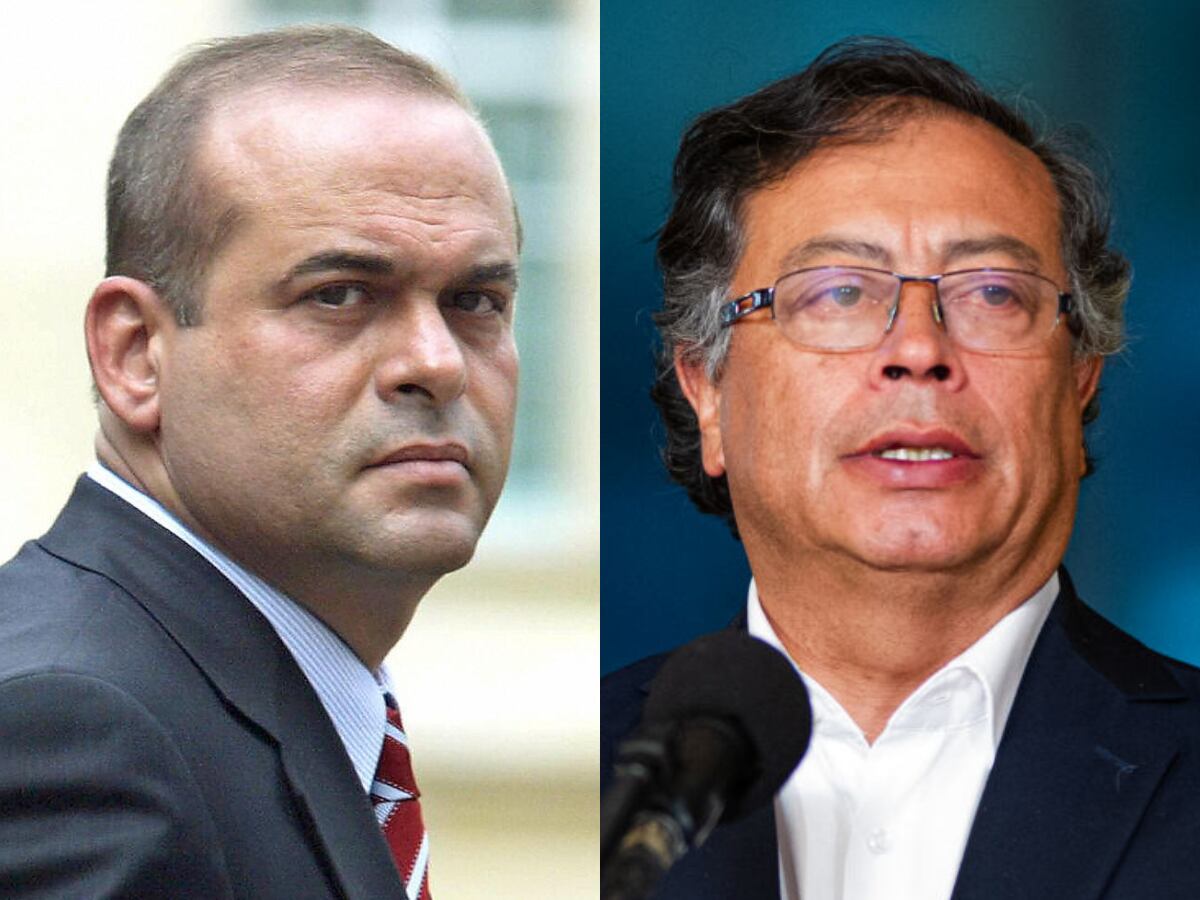 Salvatore Mancuso y Gustavo Petro. Foto: Getty Images
