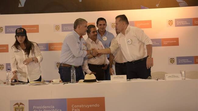 Como positivo calificó el gobernador de Risaralda, Sigifredo Salazar, el encuentro con el presidente Iván Duque y su gabinete ministerial. Foto: Gobernación de Risaralda
