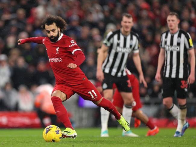 Liverpool inició el 2024 con victoria contra el Newcastle. Foto: Getty Images.