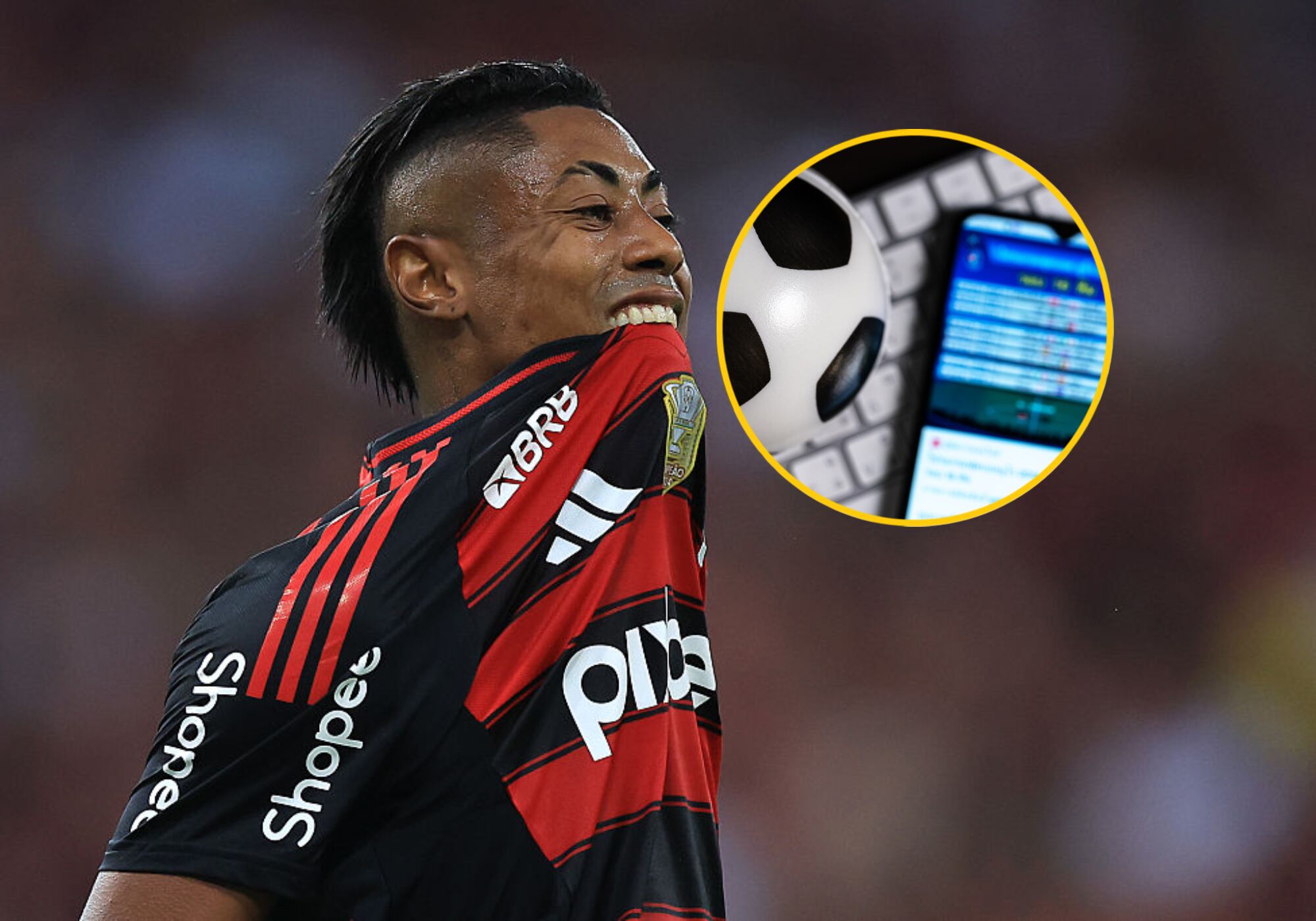 Fiscalía brasileña denunció al futbolista Bruno Henrique por manipulación de apuestas deportivas. Foto: Getty Images.