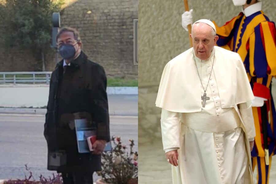 La reunión de Gustavo Petro con el papa Francisco: así se planeó el encuentro. Fotos: Prensa Gustavo Petro y Getty Images
