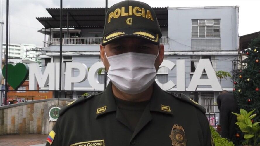 Captura en Caldas . Foto: Departamento de Policía