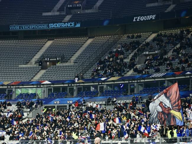 Graderías en el partido de Francia vs Israel. I Foto: Ibrahim Ezzat/Anadolu via Getty Images.