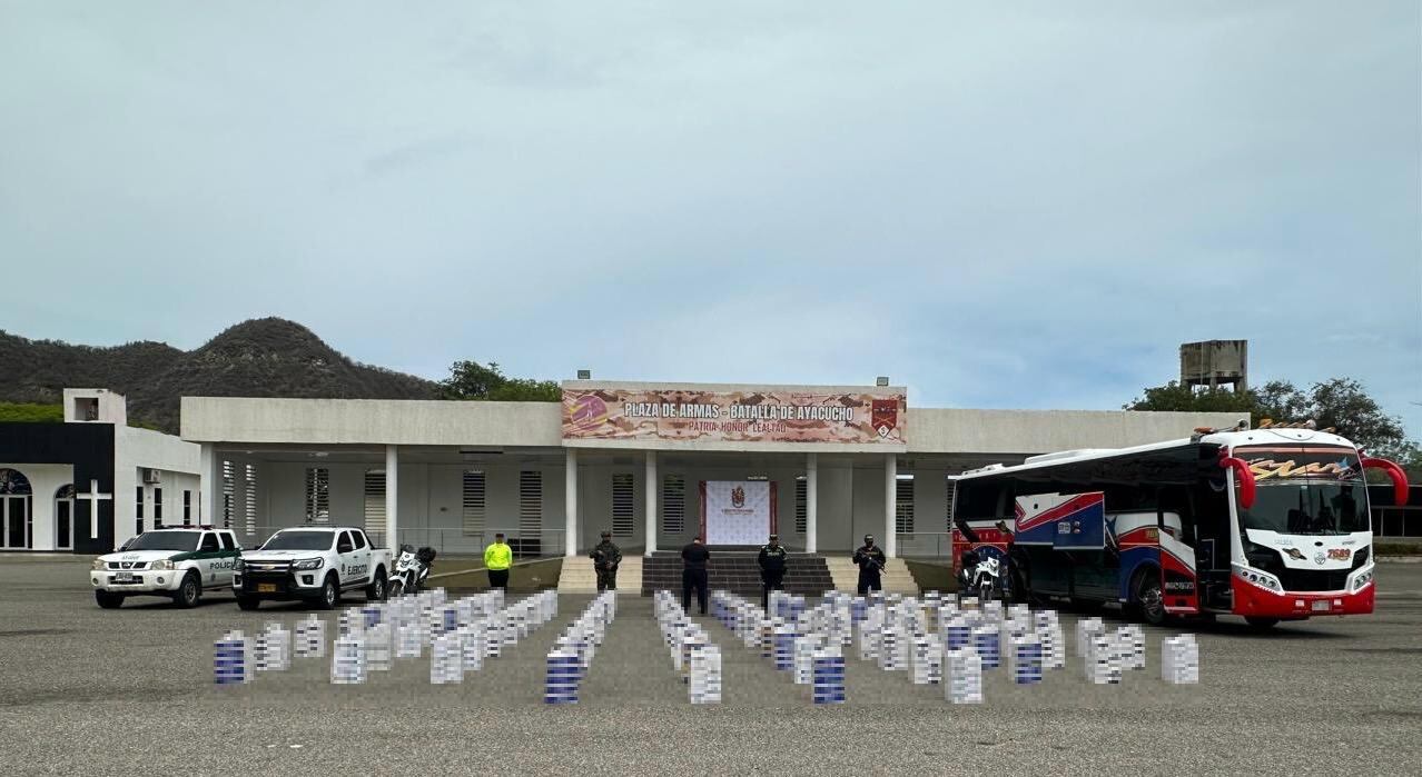 Mercancía incautada/ Policía Metropolitana de Santa Marta.