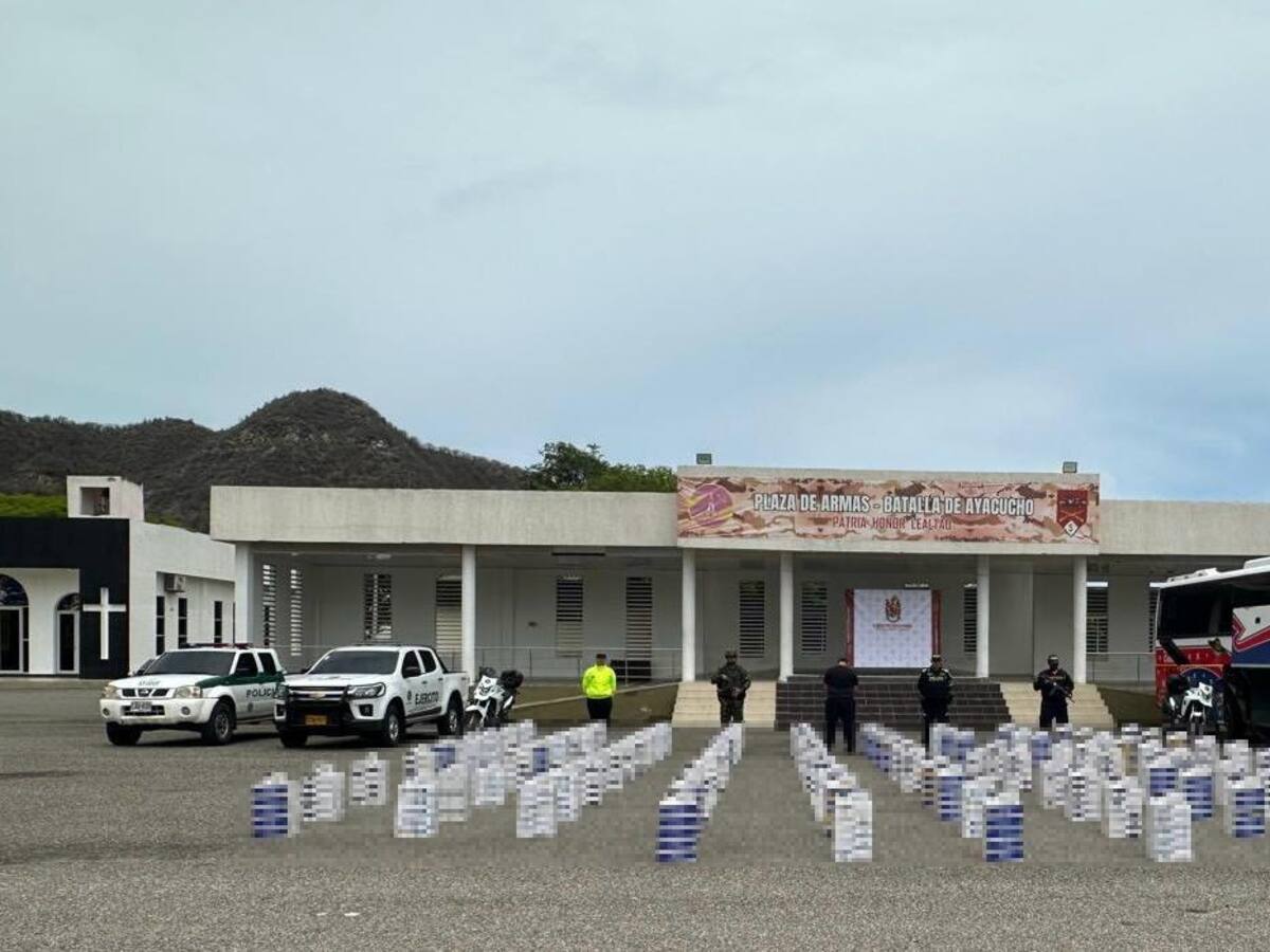 Fueron incautadas más de 23.000 cajetillas de cigarrillos de contrabando en Ciénaga, Magdalena