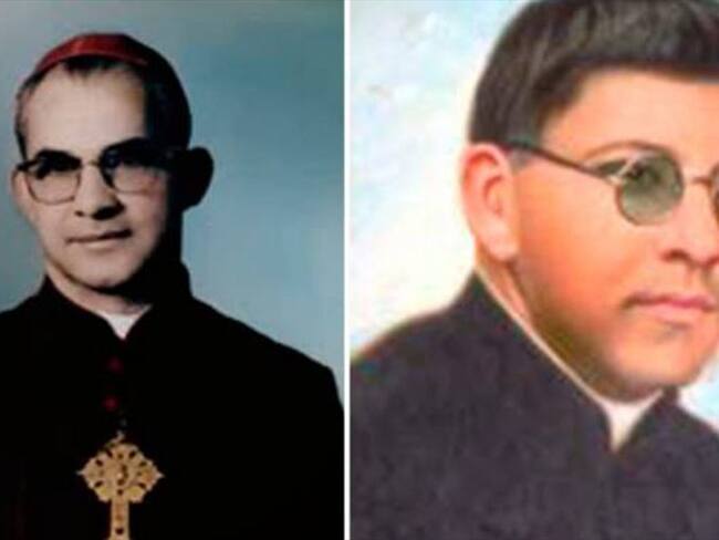 Monseñor Jesús Emilio Jaramillo, quien fue obispo de Arauca, y el padre Pedro María Ramírez Ramos, sacerdote de Armero. Foto: Conferencia Episcopal Colombiana