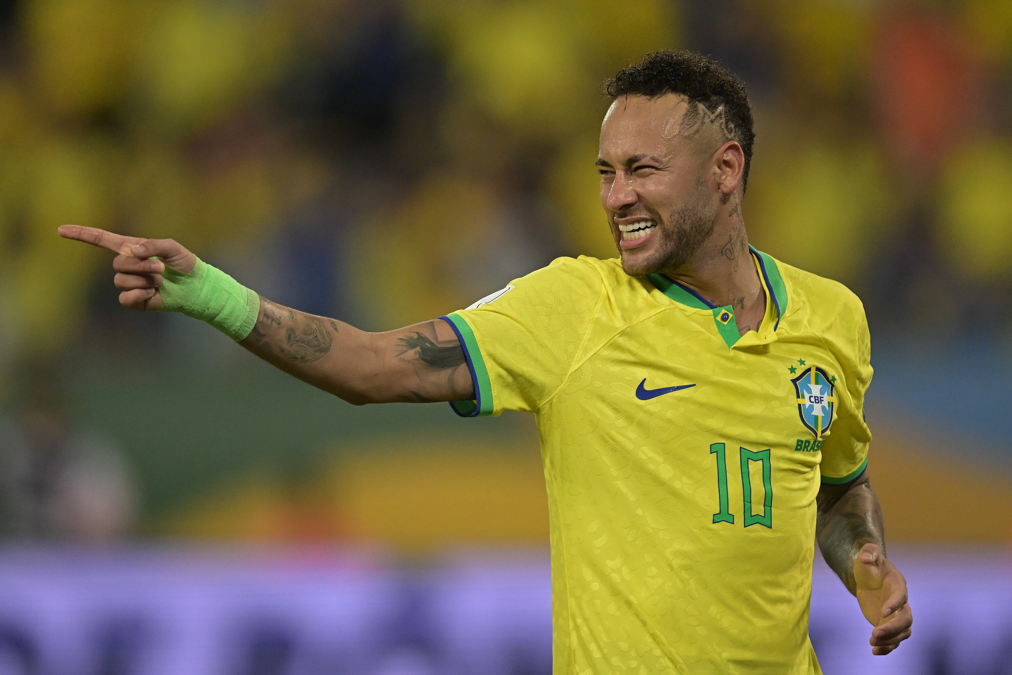 Neymar jugando con la selección brasileña. FOTO: Pedro Vilela/Getty Images