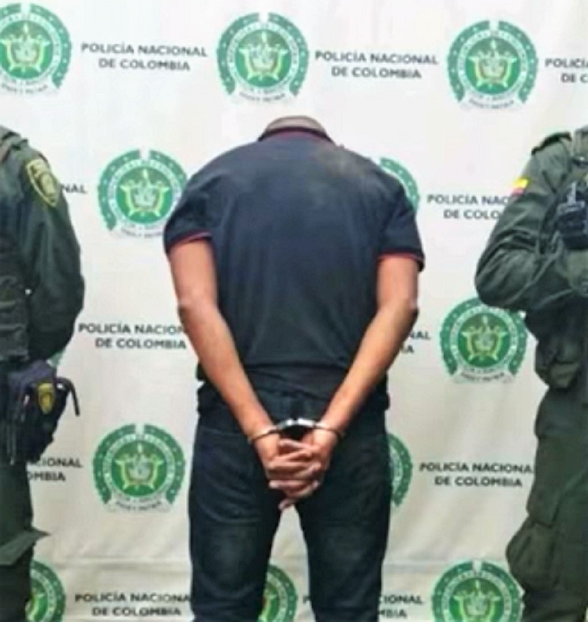 El capturado fue puesto a disposición de la autoridad competente. Crédito: Policía Cauca.