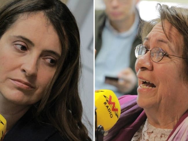 Paloma Valencia y Aída Avella hablan sobre sus candidatos a la segunda vuelta. Foto: W Radio
